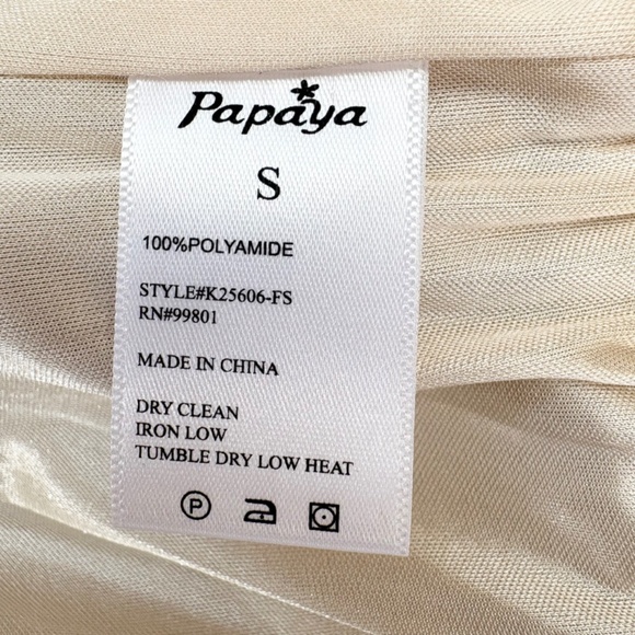 Y2K Faux Fur Zip-Up Cropped Vest Womens Size S Cream by Papaya - Picture 9 of 9